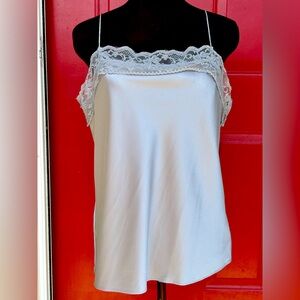 WORTH CLASSICS s8 gorgeous gray camisole-looks NEW! Satiny poly